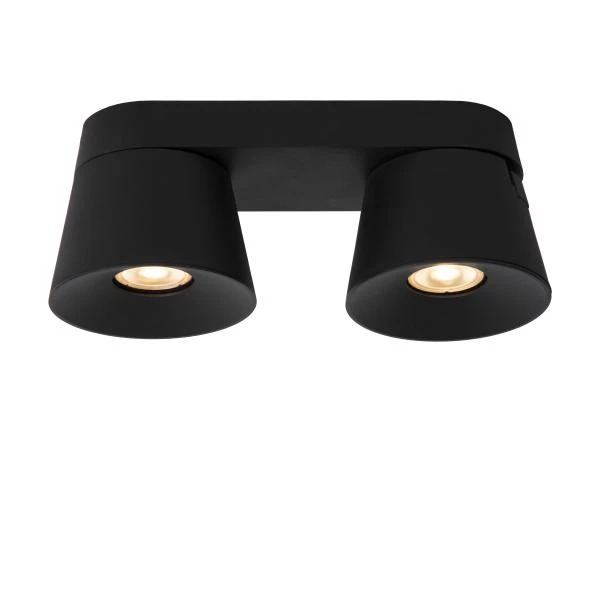 Lucide TRIGONO - Spot plafond - 2xGU10 - Noir - détail 1